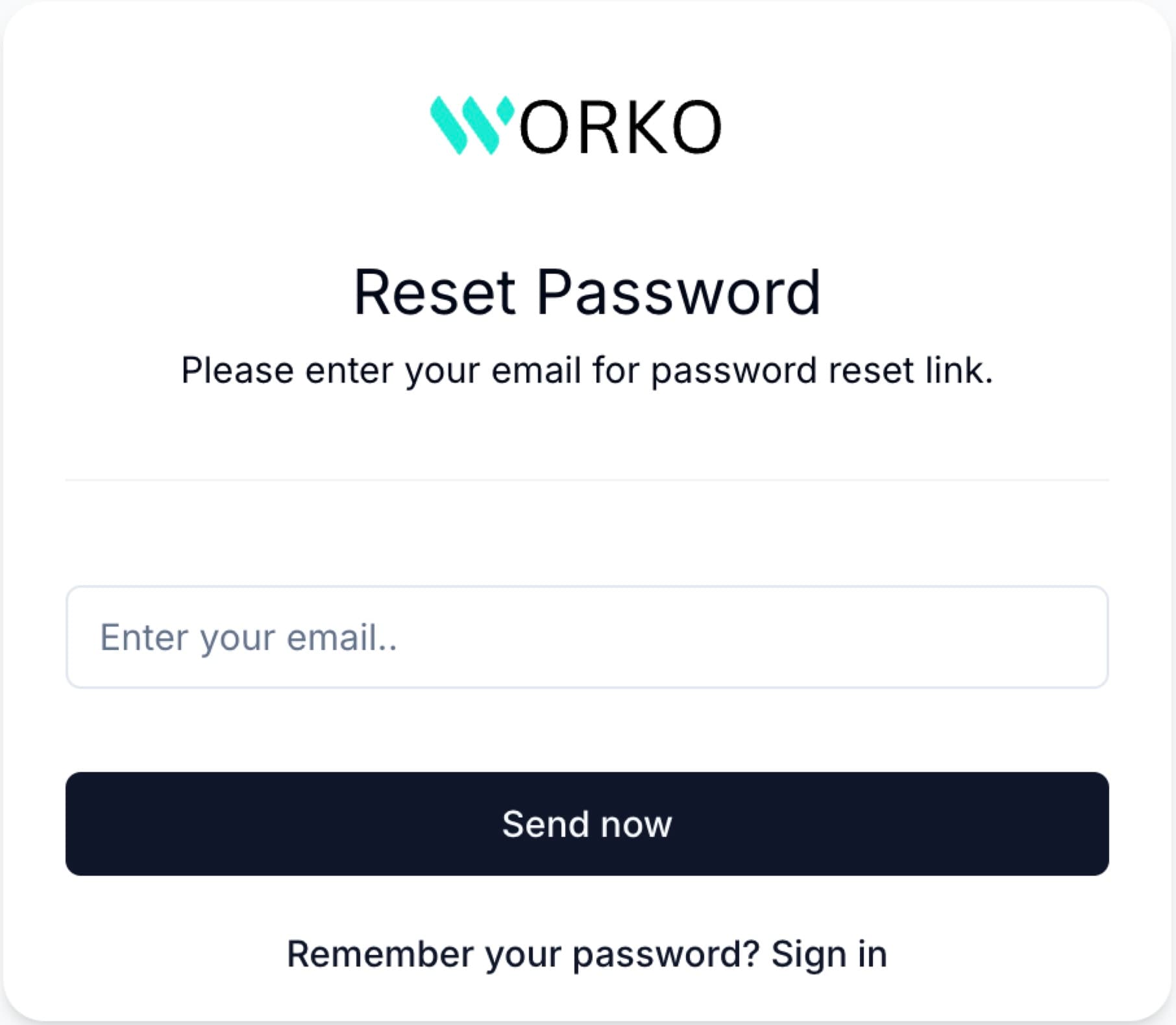 Reset Password